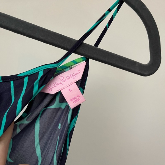 Lilly Pulitzer Angel Under the Palms Halter Maxi Dress Large - Picture 5 of 8